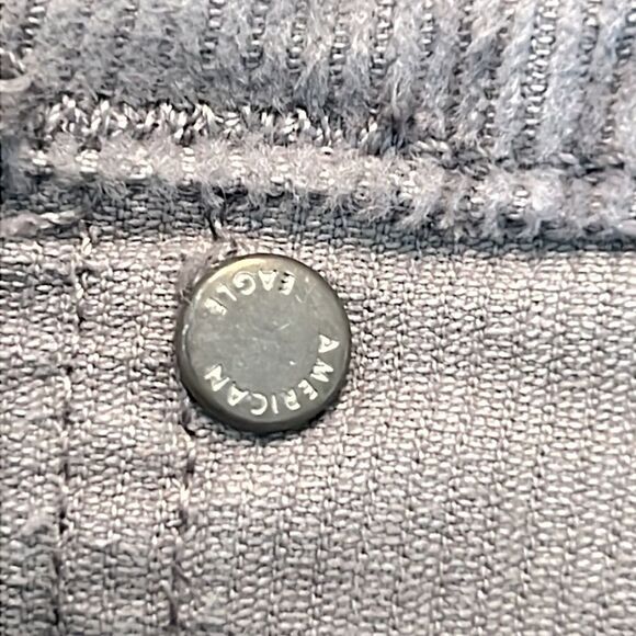American Eagle corduroy pants light gray 6 regular Classic Skinny - Picture 11 of 13